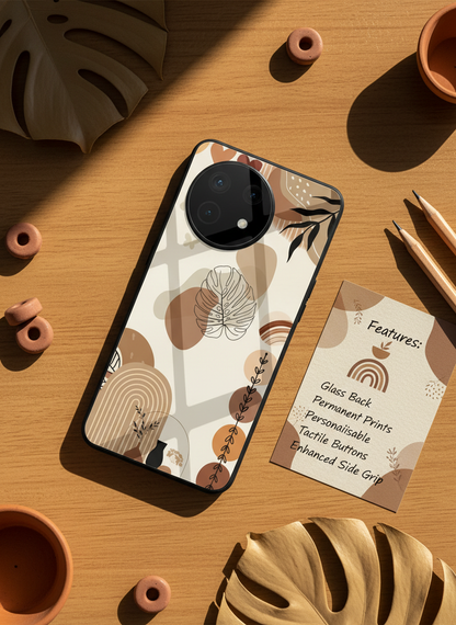 Organic Aura Glass Back Cover For One Plus 13, 12, 11, 10, Nord Series
