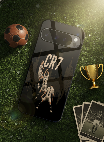 Air CR7 Premium Glass Back Cover For Google Pixel 7,8,9,10 Series