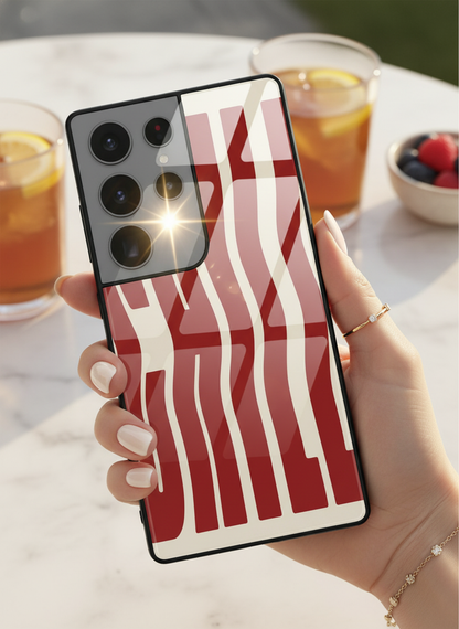 Stay Chill Premium Glass Back Cover For Galaxy S, A, M & F Series