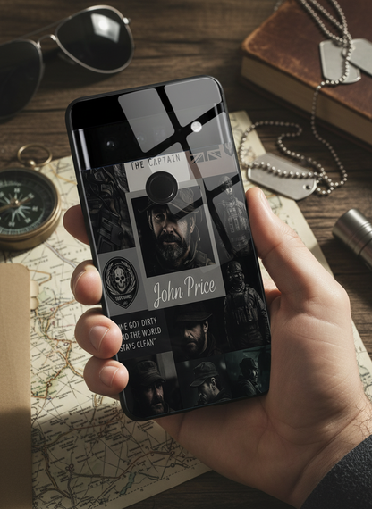 Captain's Creed Premium Glass Back Cover For Google Pixel 7,8,9,10 Series