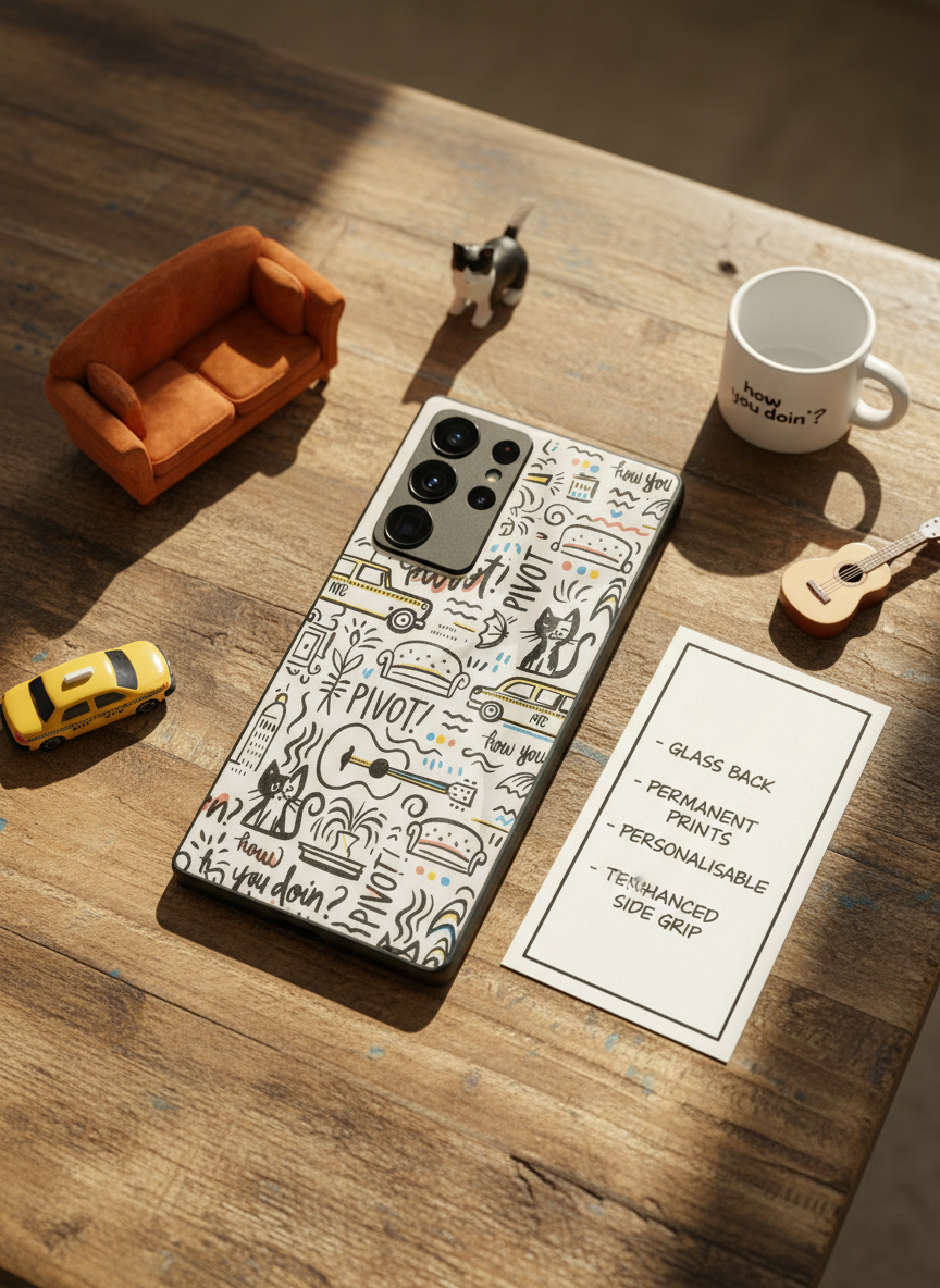 NYC Vibes Premium Glass Back Cover For Galaxy S, A, M & F Series