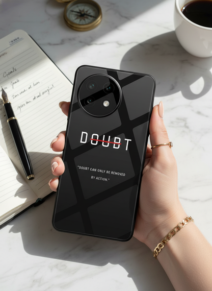 No Doubt Premium Glass Back Cover For One Plus 13, 12, 11, 10, Nord Series