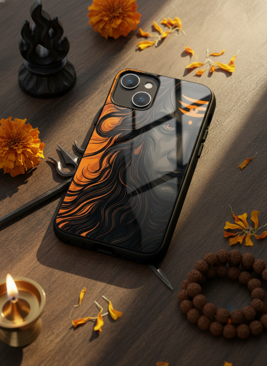 Aghora Premium Glass Back Cover For iPhone 11-17 Models