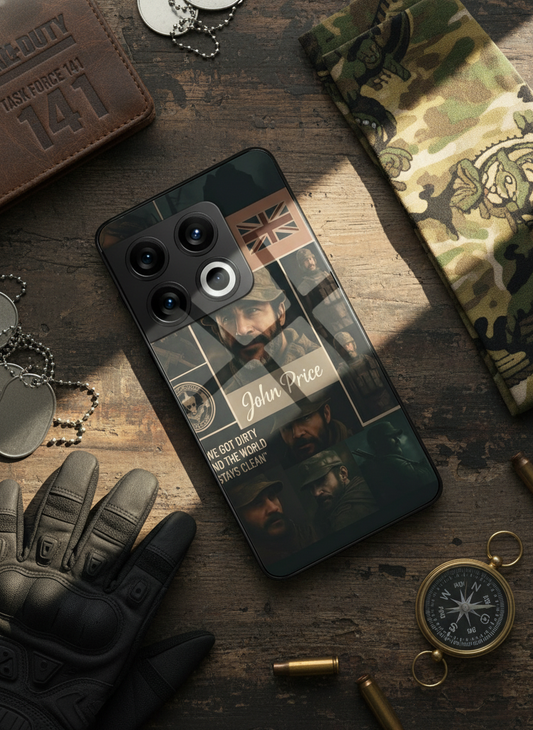 Captain's Creed Premium Glass Back Cover For One Plus 13, 12, 11, 10, Nord Series