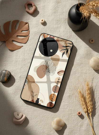 Organic Aura Glass Back Cover For One Plus 13, 12, 11, 10, Nord Series