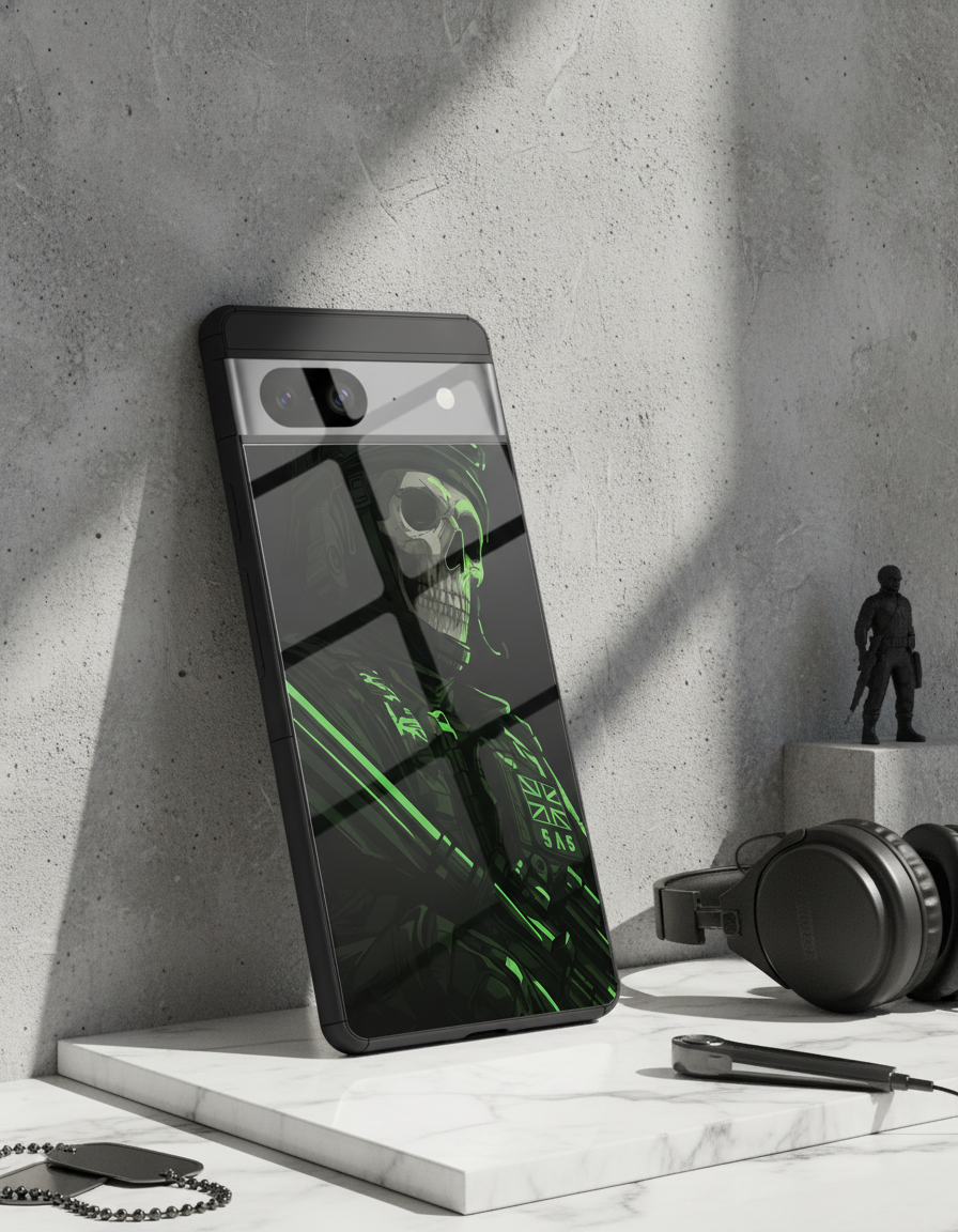 COD Zombie Premium Glass Back Cover For Google Pixel 7,8,9,10 Series