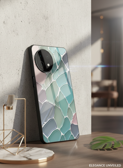Ocean Glaze Glass Back Cover For One Plus 13, 12, 11, 10, Nord Series