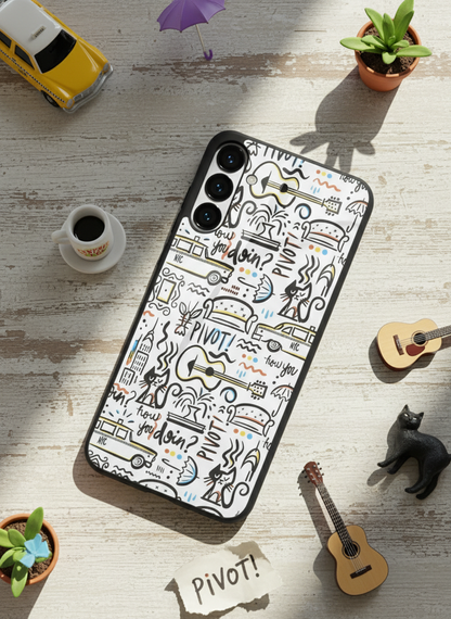 NYC Vibes Premium Glass Back Cover For Galaxy S, A, M & F Series