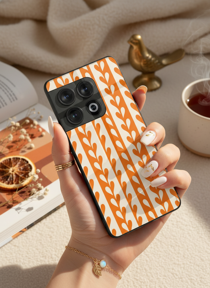 Heartvine Premium Glass Back Cover For One Plus 13, 12, 11, 10, Nord Series
