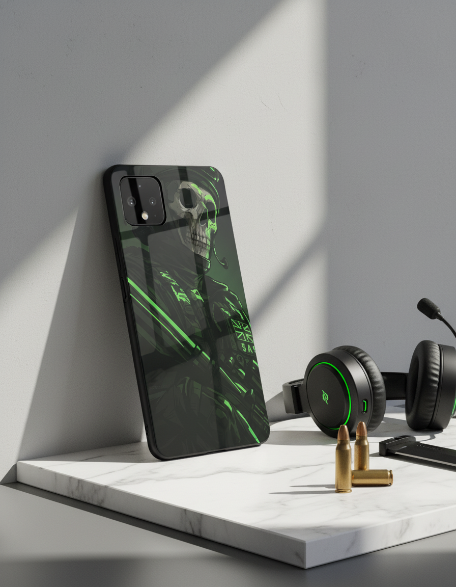 COD Zombie Premium Glass Back Cover For Google Pixel 7,8,9,10 Series