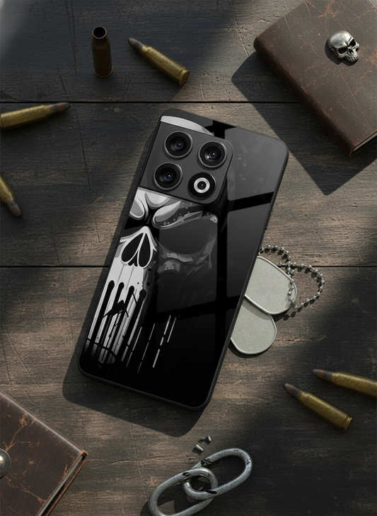 Deathmark Premium Glass Back Cover For One Plus 13, 12, 11, 10, Nord Series