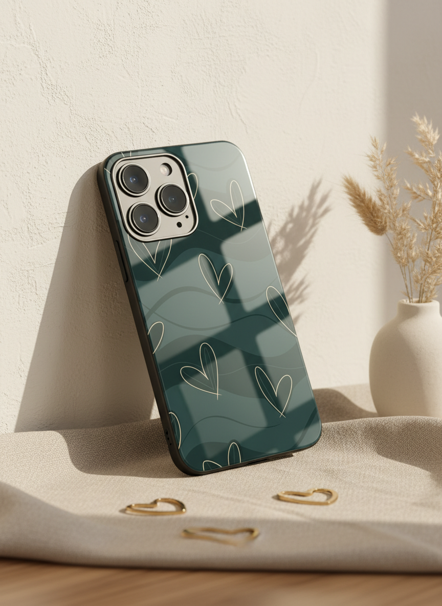 Dark Desire Premium Glass Back Cover For iPhone 11-17 Models