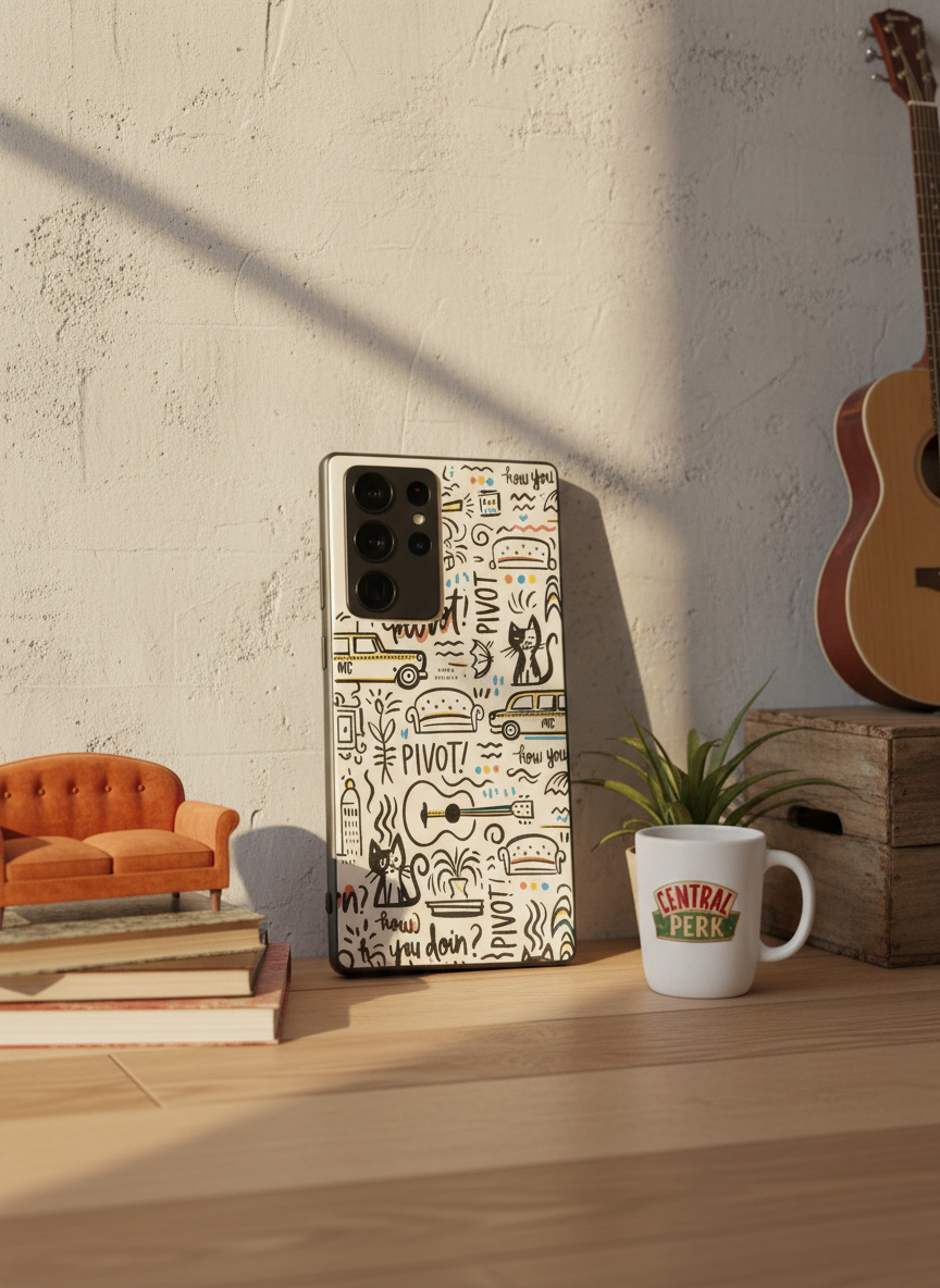NYC Vibes Premium Glass Back Cover For Galaxy S, A, M & F Series