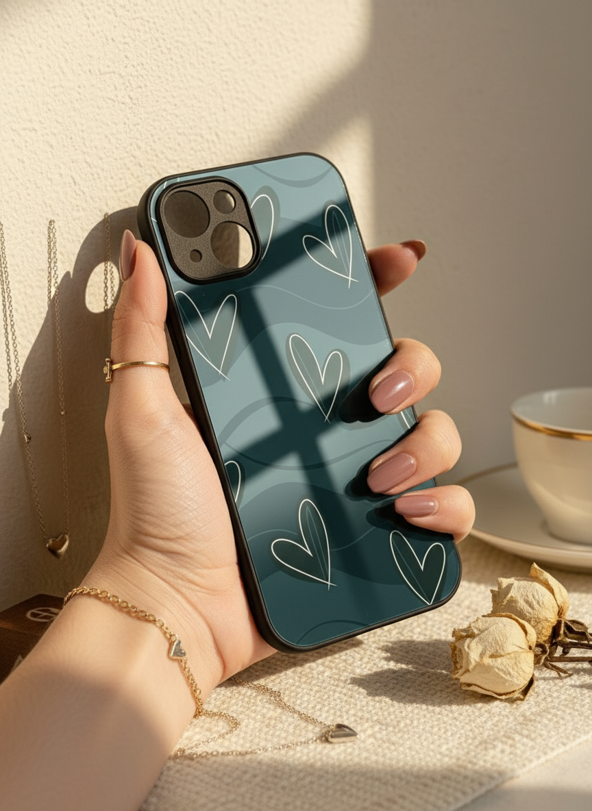 Dark Desire Premium Glass Back Cover For iPhone 11-17 Models