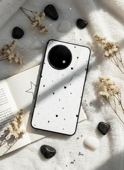 Minimal LOVE Premium Glass Back Cover For One Plus 13, 12, 11, 10, Nord Series