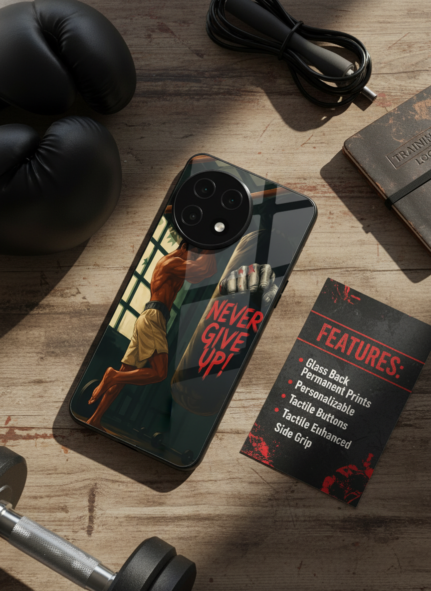 Warrior Spirit Premium Glass Back Cover For One Plus 13, 12, 11, 10, Nord Serie