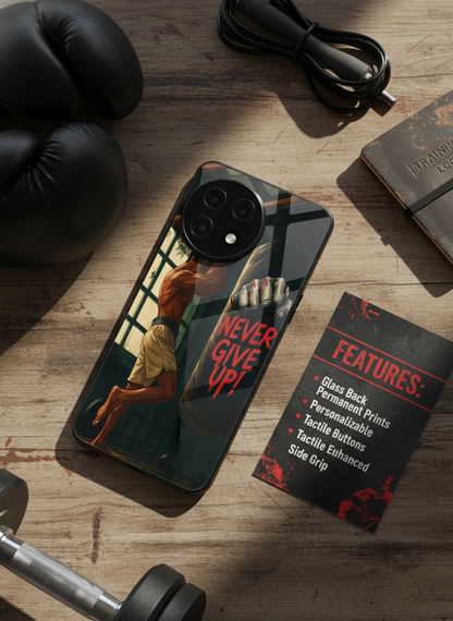 Warrior Spirit Premium Glass Back Cover For One Plus 13, 12, 11, 10, Nord Serie