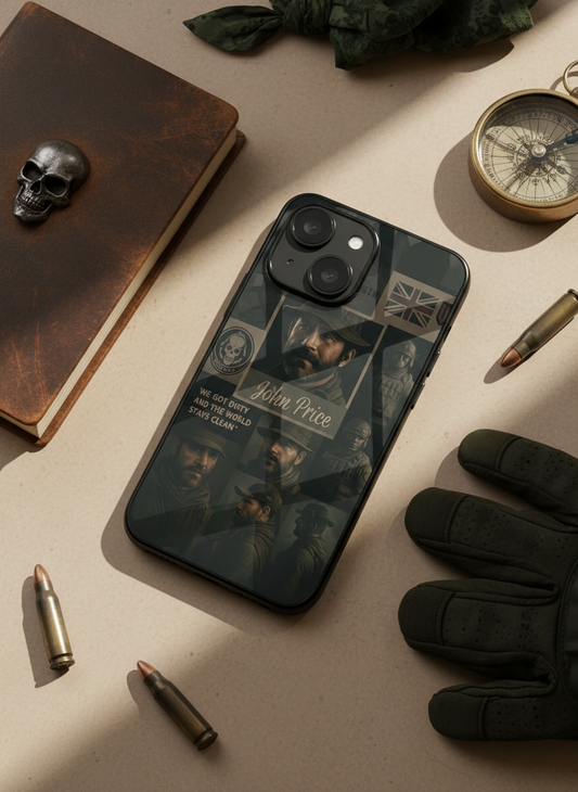 Captain’s Creed Premium Glass Back Cover For iPhone 11-17 Models