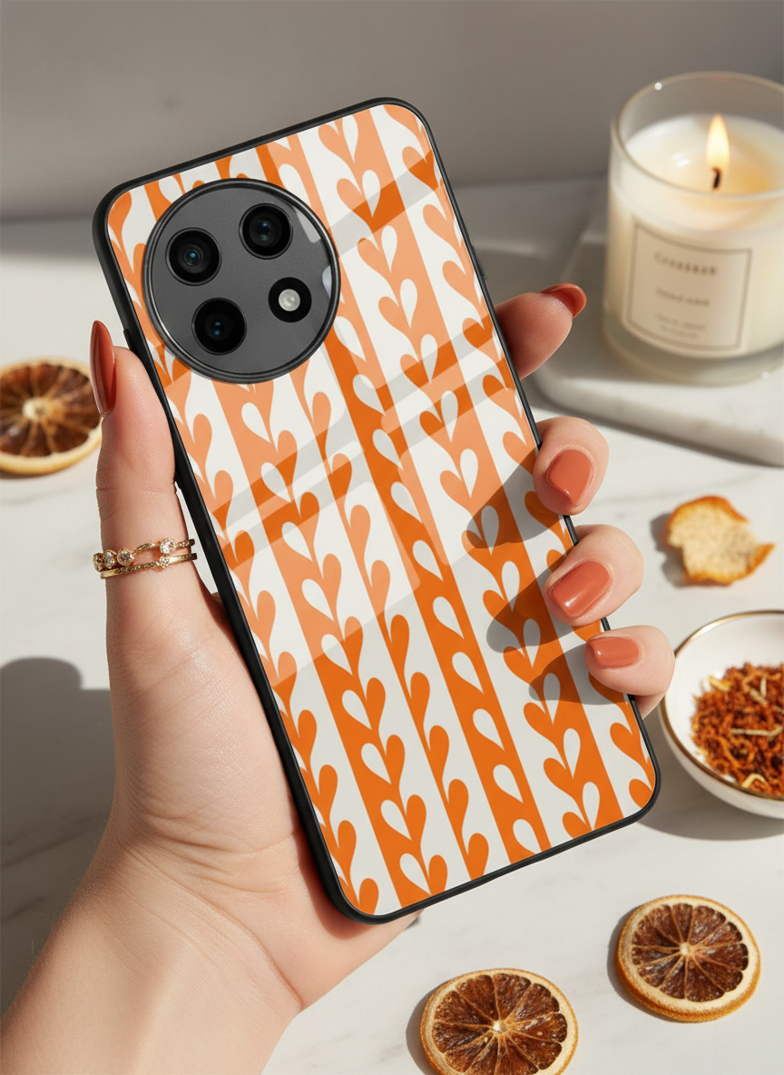 Heartvine Premium Glass Back Cover For One Plus 13, 12, 11, 10, Nord Series