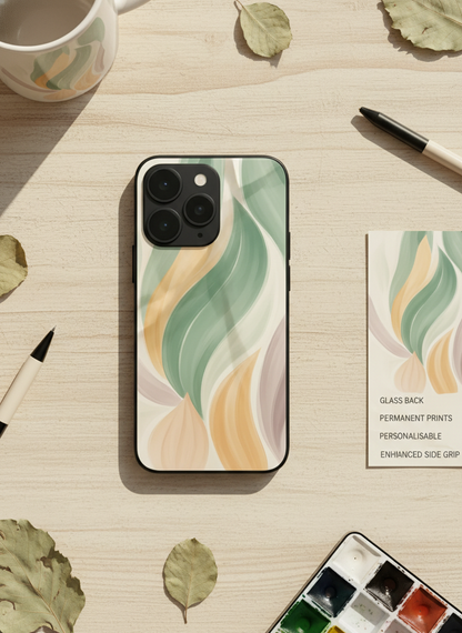 Artistic Touch Premium Glass Back Cover For iPhone 11-17 Models