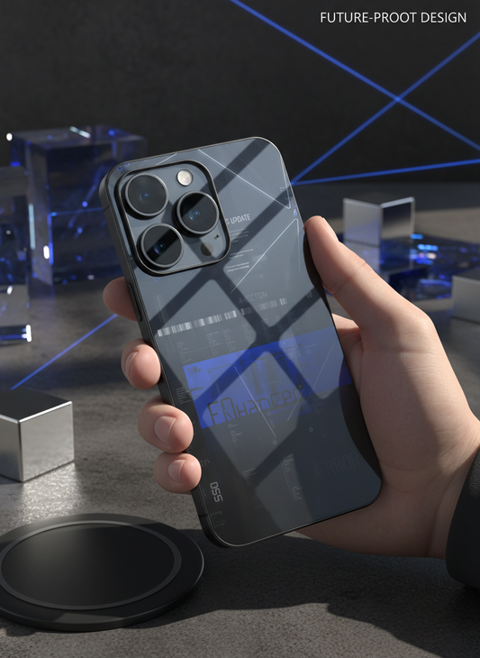 Hacker Premium Glass Back Cover For iPhone 11-17 Models