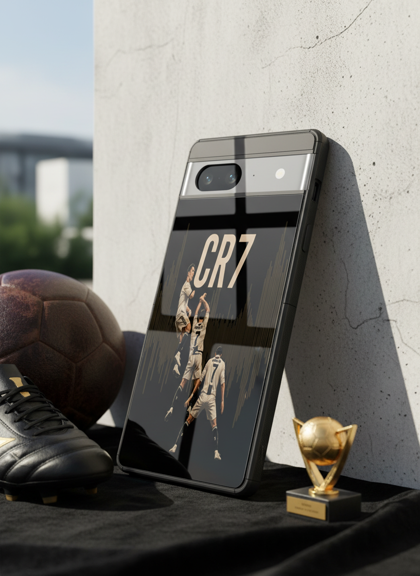 Air CR7 Premium Glass Back Cover For Google Pixel 7,8,9,10 Series