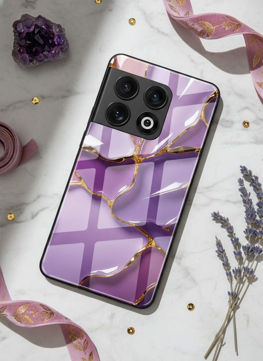Amethyst Premium Glass Back Cover For One Plus 13, 12, 11, 10, Nord Series