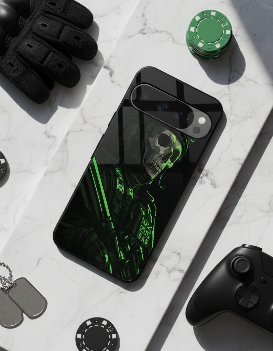 COD Zombie Premium Glass Back Cover For Google Pixel 7,8,9,10 Series