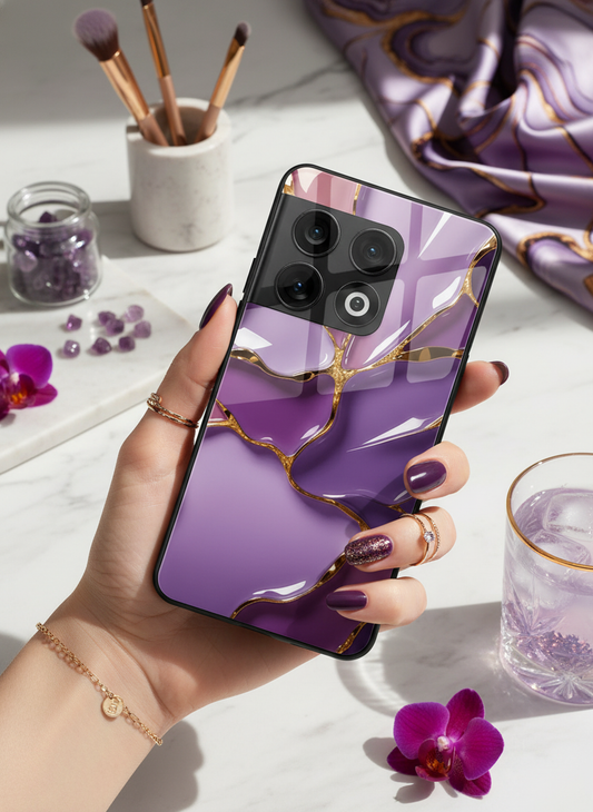 Amethyst Premium Glass Back Cover For One Plus 13, 12, 11, 10, Nord Series