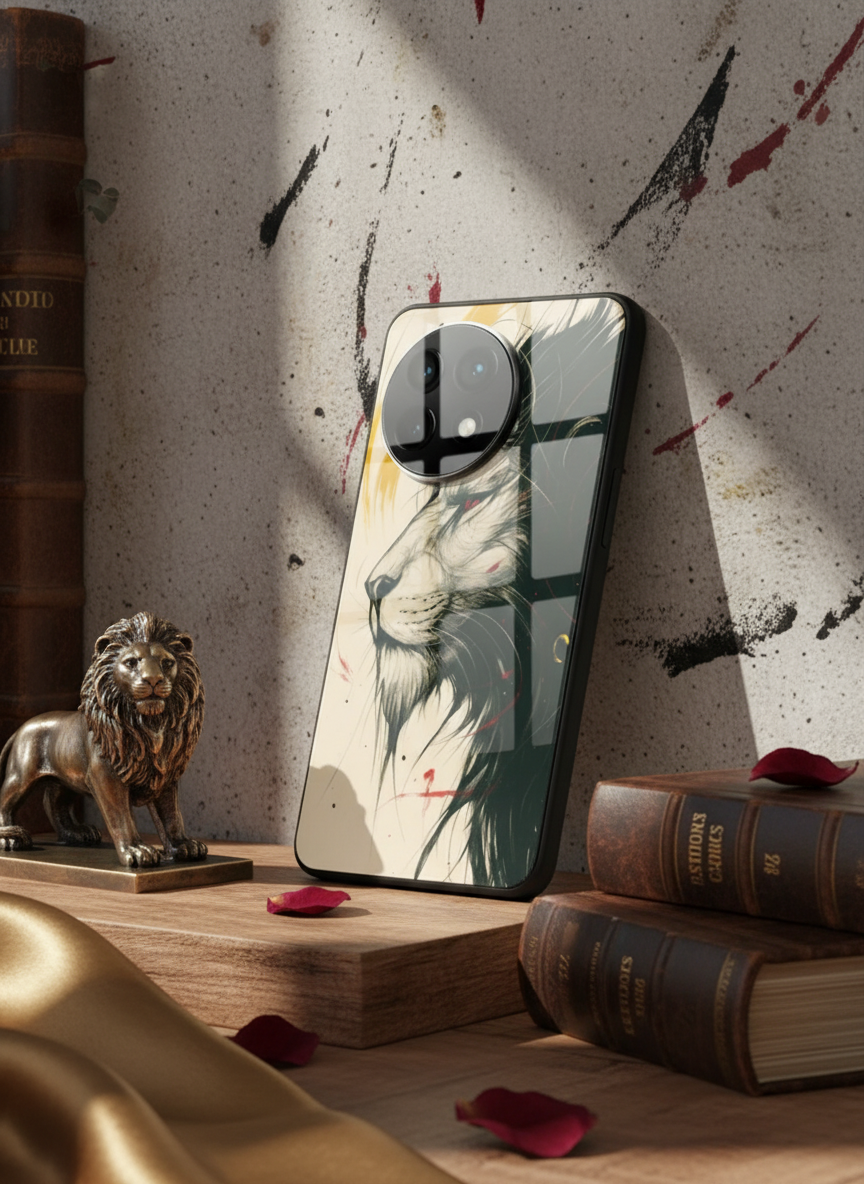 Roar Within Premium Glass Back Cover For One Plus 13, 12, 11, 10, Nord Series