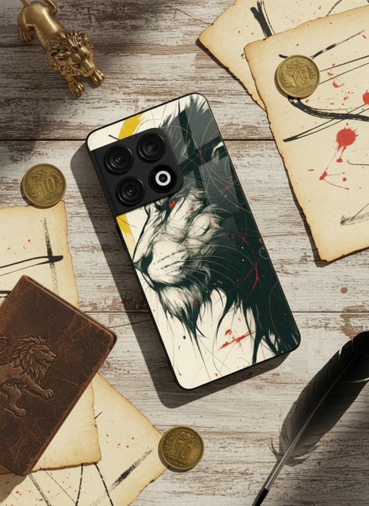 Roar Within Premium Glass Back Cover For One Plus 13, 12, 11, 10, Nord Series