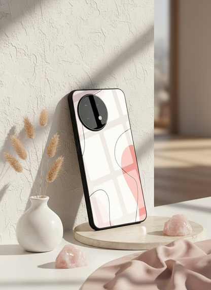 Clean Girl Aesthetics Glass Back Cover For One Plus 13, 12, 11, 10, Nord Series