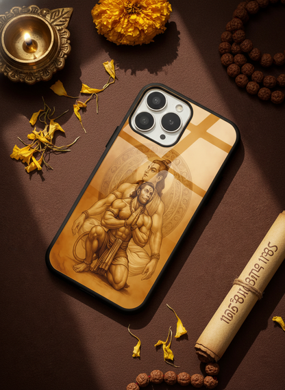 Bhakti Eternal Premium Glass Back Cover For iPhone 11-17 Models