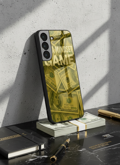 Money Mindset Premium Glass Back Cover For Galaxy S, A, M & F Series