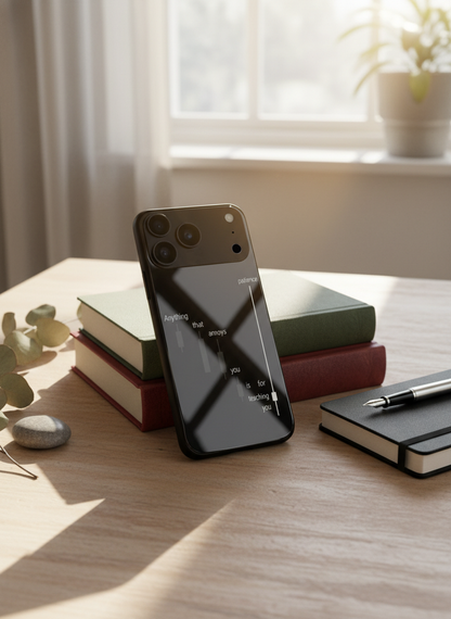 Candle Wisdom Premium Glass Back Cover For iPhone 11-17 Models