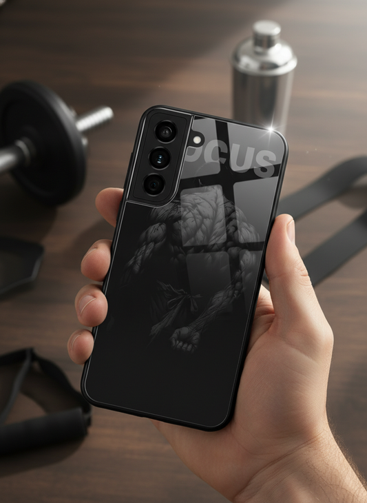 Focus Premium Glass Back Cover For Galaxy S, A, M & F Series