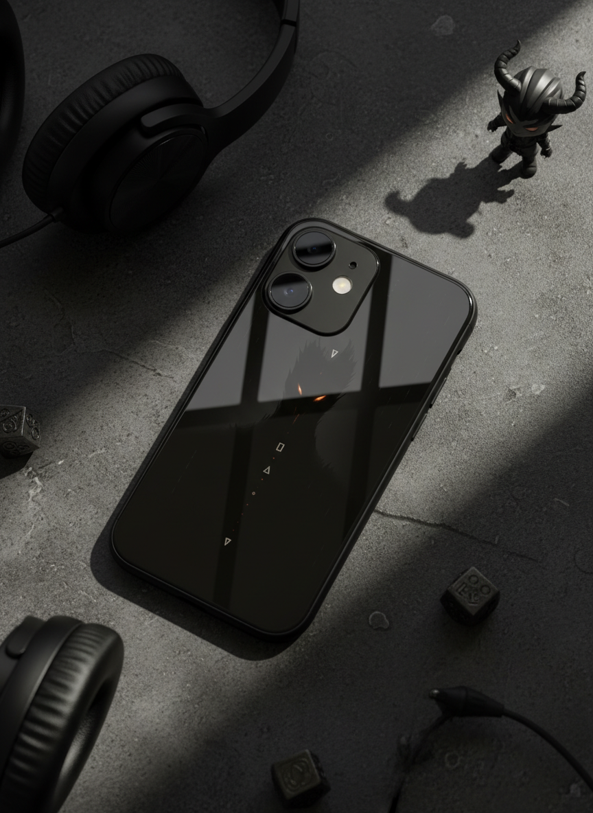 Oblivion Eyes Premium Glass Back Cover For iPhone 11-17 Models