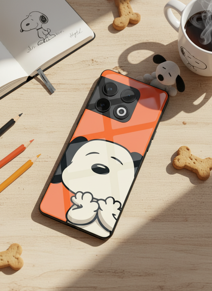 Puppy Love Glass Back Cover For One Plus 13, 12, 11, 10, Nord Series