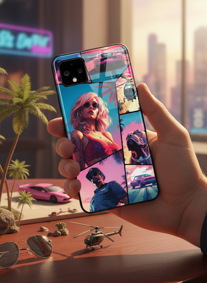 GTA loading Premium Glass Back Cover For Google Pixel 7,8,9,10 Series