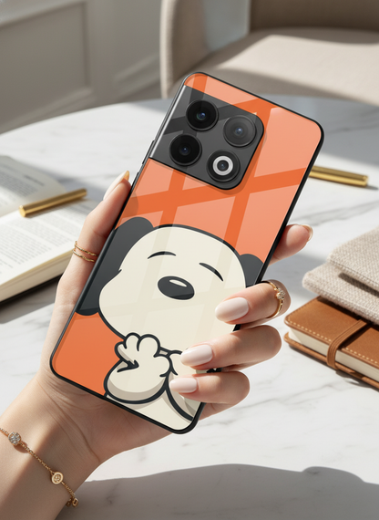 Puppy Love Glass Back Cover For One Plus 13, 12, 11, 10, Nord Series