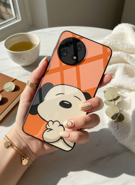 Puppy Love Glass Back Cover For One Plus 13, 12, 11, 10, Nord Series