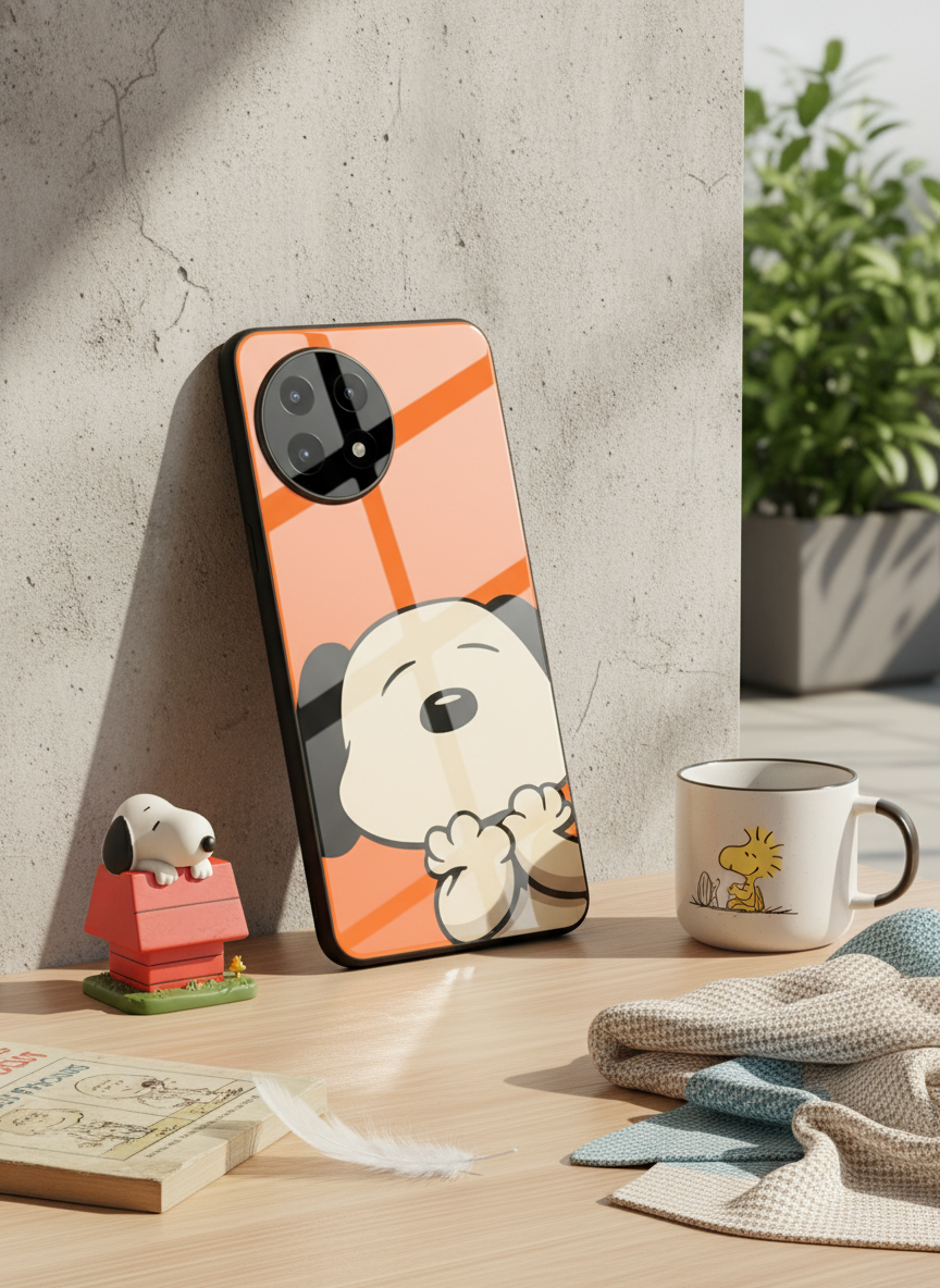 Puppy Love Glass Back Cover For One Plus 13, 12, 11, 10, Nord Series