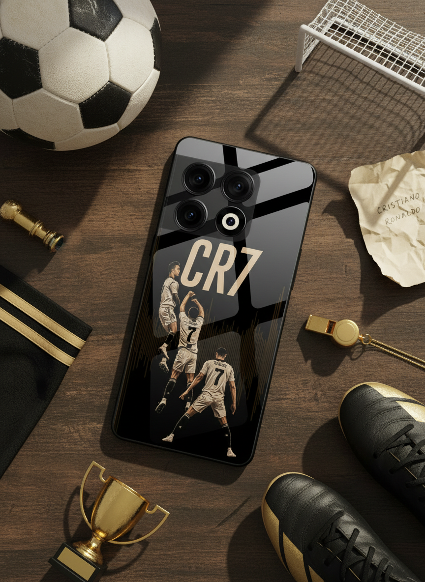 Air CR7 Premium Glass Back Cover For One Plus 13, 12, 11, 10, Nord Series