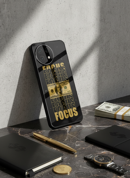 Level Up Focus Premium Glass Back Cover For One Plus 13, 12, 11, 10, Nord Series