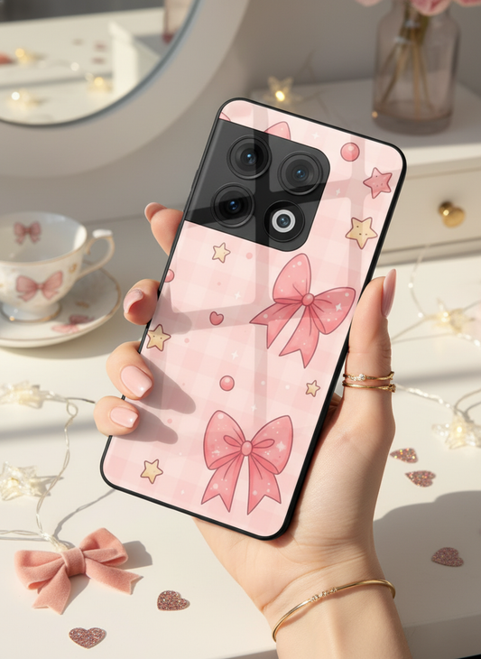 Pastel Charm Premium Glass Back Cover For One Plus 13, 12, 11, 10, Nord Series