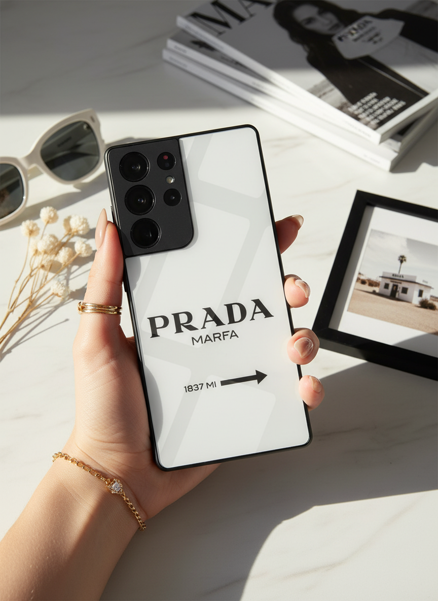 GOSSIP GIRL Luxury Lane Premium Glass Back Cover For Galaxy S, A, M & F Series