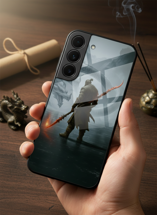 Let's Fight Premium Glass Back Cover For Galaxy S, A, M & F Series