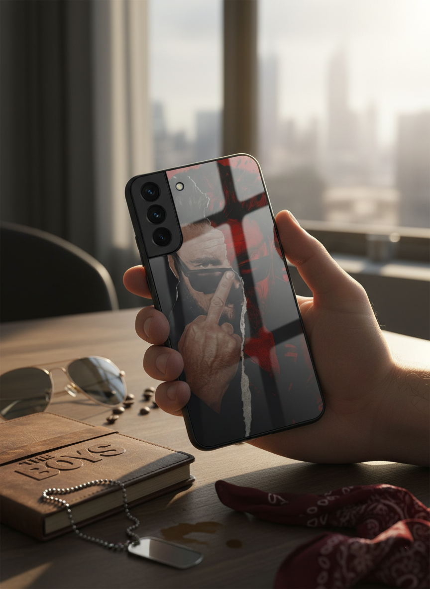 No Limits Premium Glass Back Cover For Galaxy S, A, M & F Series