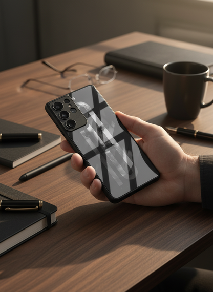 The Maestro Premium Glass Back Cover For Galaxy S, A, M & F Series
