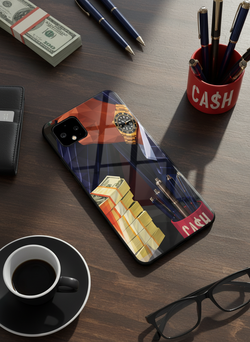 Cash Empire Premium Glass Back Cover For Google Pixel 7,8,9,10 Series